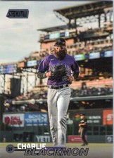 2023 Stadium Club Black Foil #51 Charlie Blackmon Colorado Rockies