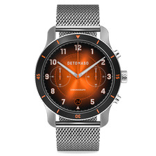 DETOMASO VENTURE Uomo Cronografo Nero Acciaio chirurgico Cinturino mesh Nuovo