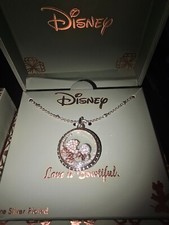 Disney Love Is Bowtiful Minnie Mouse Love Heart Pendant Necklace