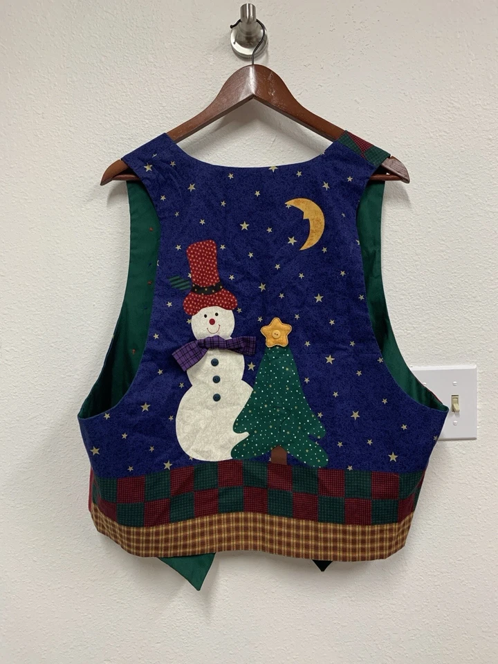 Chaleco Noel Joy vintage hecho a mano de Navidad  Foto 4 de 4