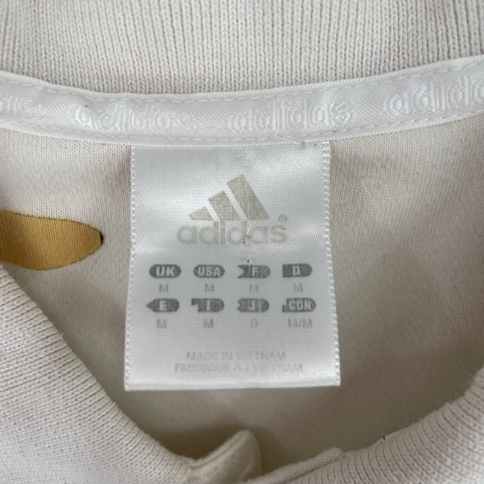 Notre Dame Fighting Irish Adidas Men's Short Sleeve Polo Shirt Size M White thumbnail 6