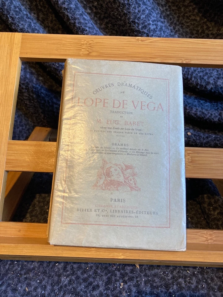 Oeuvres dramatiques de Lope de Vega Eug. Barret éditions Didier & Cie vol 1 1874 - Photo 1/1