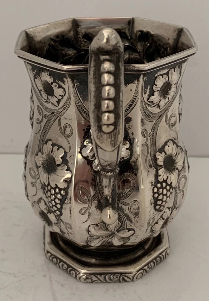 MONEDA MONSTRUO AMERICANA PLATA UVAS Y CARDOS PERSEGUIDOS 10,8 OZ TAZA R RAIT 1850 Foto 4 de 4