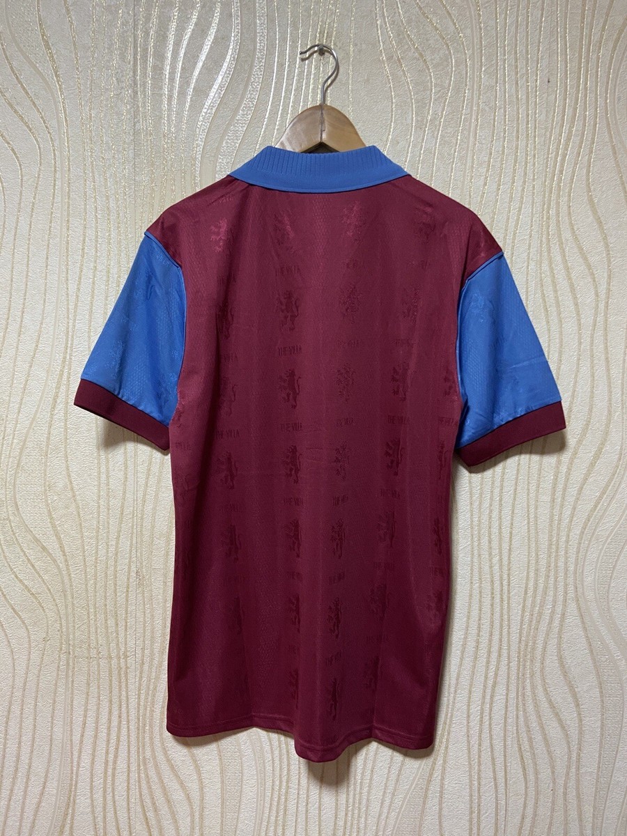 ASTON VILLA 1995 1996 HOME FOOTBAL SHIRT SOCCER JERSDY REEBOK sz