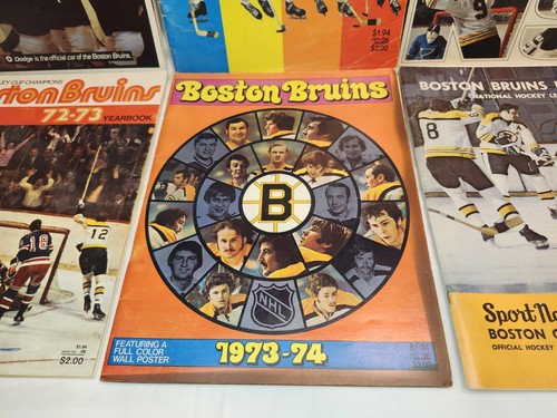 NHL 1970's 80's Boston Bruins Team Yearbook Magazine Program Orr Esposito Lot - Picture 7 of 21
