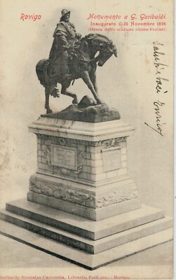 ROVIGO - Denkmal An G. Garibaldi - FP Sehr Schön, Vielgereist, Frühes 1900