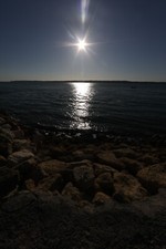 Silver Print Photo Cap Ferret Sun Over The Arcachon Bay 20X30CM