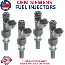 New X4 Oem Siemens 16600-ed000 Fuel Injectors For 2009-2011 Nissan Versa 1.6l I4