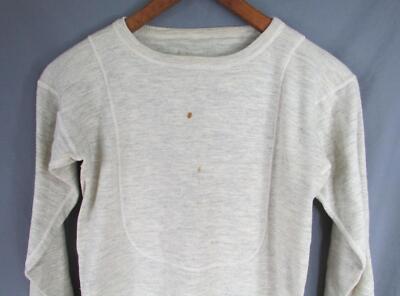 Vintage 1940s US Navy N-1 Undershirt Shirt Original Long Sleeve
