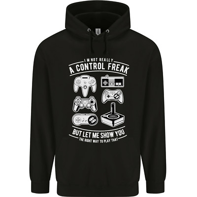 Control Freak lustiger Gaming Gamer Herren 80% Baumwolle Hoodie