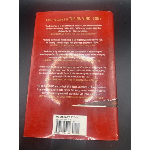 "The Da Vinci Code" Dan Brown *2003* (True 1st Edition 1st Printing) HC/DJ - Picture 2 of 2
