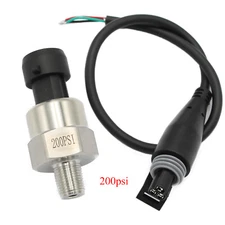 5V Fuel Pressure Transducer or Sender 200Psi for Oil Air Water