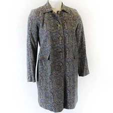 A Pea in the Pod Maternity Tapestry Collared Pockets Jacket Coat medium large