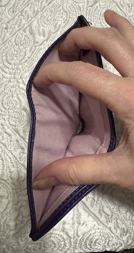 Cartera Coach Mujer Snap Púrpura Firma Patrón C - Imagen 7 de 7