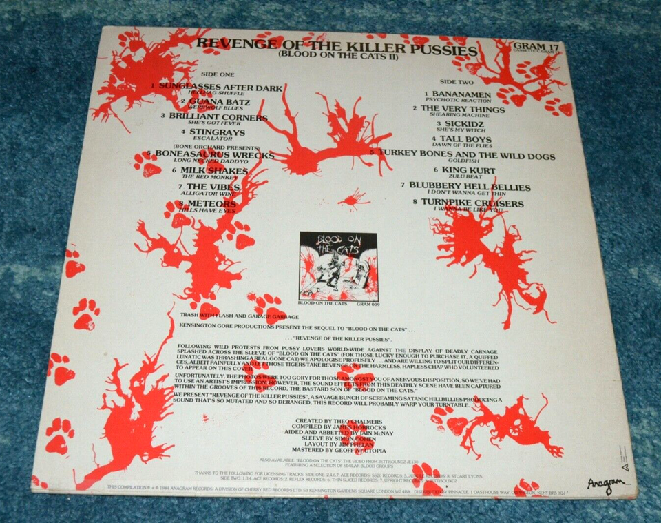 Revenge Of The Killer Pussies (Blood On The Cats #2)~UK Import~1984 Punk~Garage | eBay