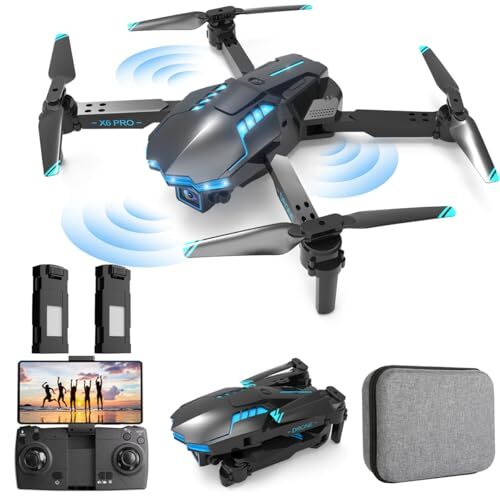 Foldable 1080P FPV Drone with Camera for Kids and Adults - RC Quadcopter-image