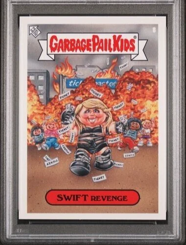 Topps Garbage Pail Kid 2022 GPK/1791 Was Worst #8 Taylor Swift Revenge SP PSA 9 Foto 3 de 4