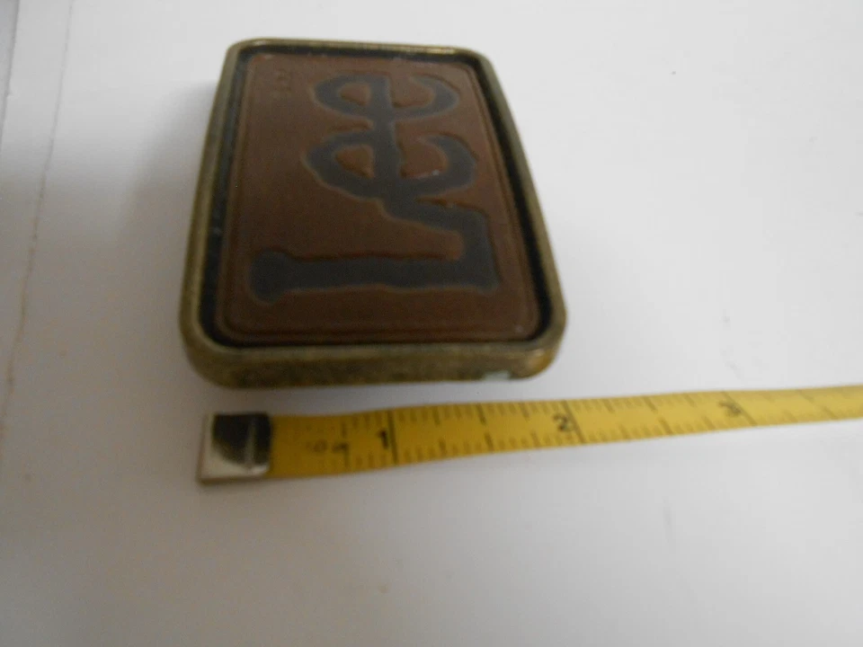 Vintage LEE Brass Leather Belt Buckle vintage Lee jeans 80s - image 4 of 4