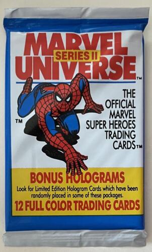 1991 Impel Marvel Universe Series 2 Sealed Pack (Spider-Man Art) - Zdjęcie 1 z 1