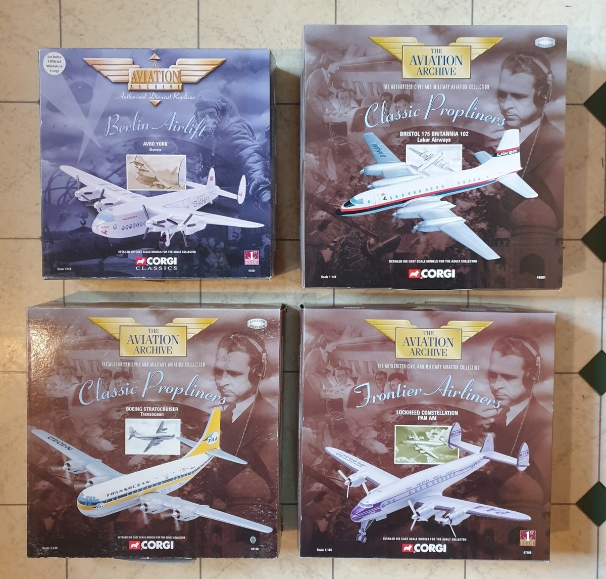 4 x 1/144 scale Corgi airliner models | eBay UK