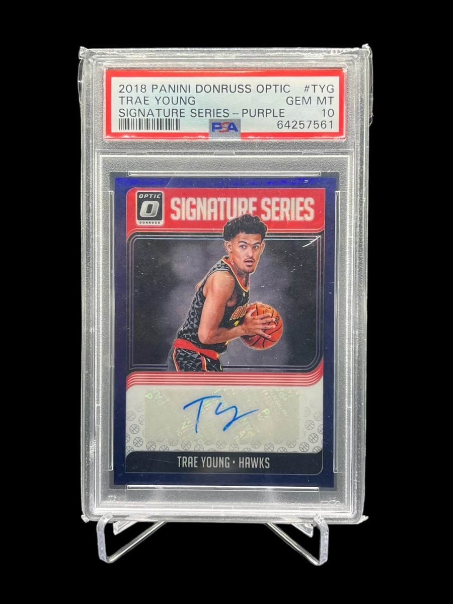2018-19 Panini Donruss Optic - Signature Series Trae Young #SG-TYG