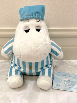 Japan Moomin Pajamas Plush Doll  11in / 28cm Night Cap Sleepy Moment from Japan