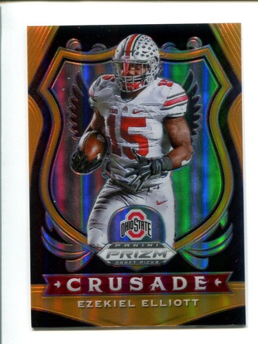 2020 Panini Prizm Draft Neon Orange Prizm #50 Ezekiel Elliott /149 Crusade 🏈 - Picture 1 of 2