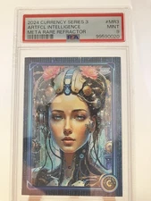 2024 CARDSMITHS CURRENCY SER 3 META RARE REFRACTOR ARTIFICIAL INTELLIGENCE PSA 9