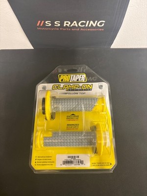 Pro Taper Clamp On Pillow Top 2T 4T MX Motocross Enduro Motorrad Griffe gelb