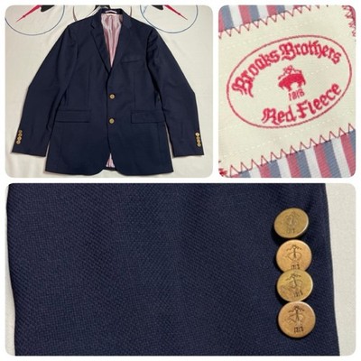 Brooks Brothers Red Fleece ジャケット ネイビー Brooks Brothers Red Fleece Hopsack Blazer Sport Coat Gold Button