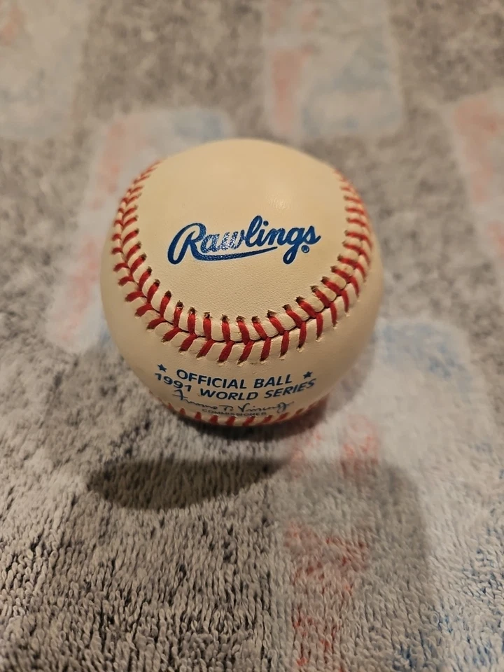 凯文·塔帕尼亲笔签名 1991 年世界系列棒球明尼苏达双胞胎签名签名签名签名 — 第 3/4 张图片