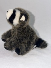 Vintage Russ Berrie 'Racks' Raccoon Plush Small Stuffed Animal Bean Bag