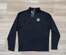 New Nike Men's Golden State Warriors Jacket MEDIUM 1/4 Zip Michelob Ultra Logo 