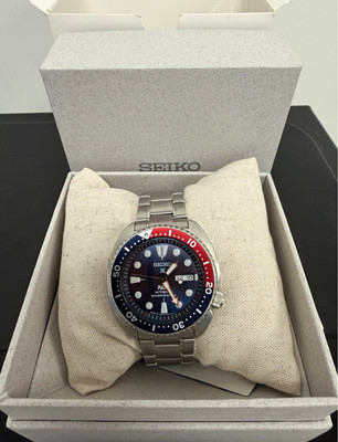 Seiko Prospex Automatic padi Pepsi king turtle Blue Dial Red/Blue 45mm 200m