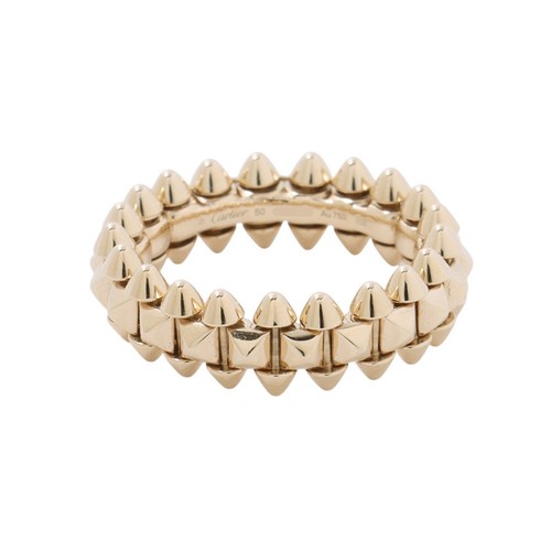 CARTIER Crushed Cartier Ring Size SM/50/#10 18K Yellow Gold B4238400