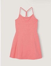 PINK Victoria  s Secret Peach Cosmo Logo Cotton Active Sleeveless Dress medium