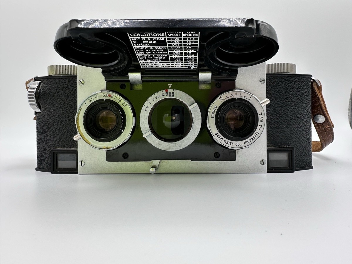 David White Stereo Realist 35MM FILM CAMERA #A93176 35MM F3.5 LENS