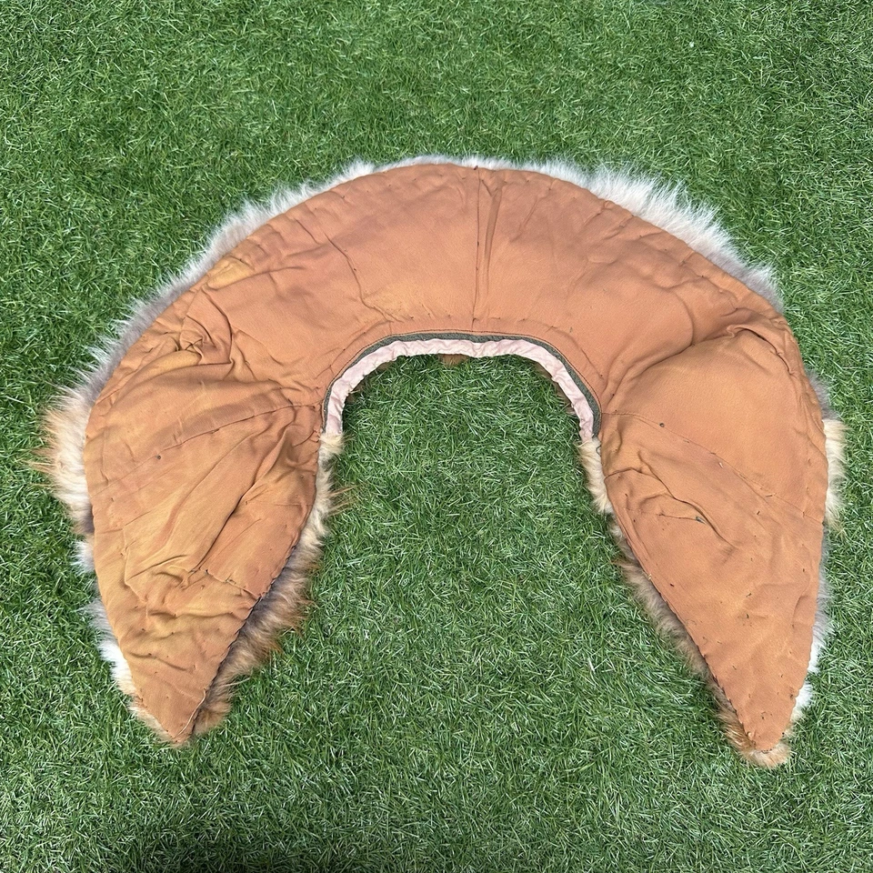 Bufanda envolvente vintage de piel de zorro rojo suave esponjosa con cuello de estola hecha a mano con cierre Foto 4 de 4