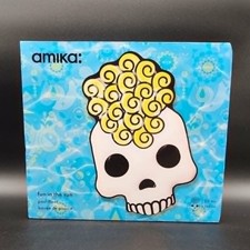 Amika Fun in the Sun Blue Skull Inflatable Pool Float 5.4ft Raft New