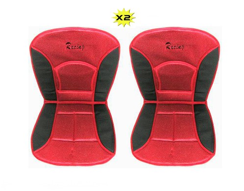 Couvre-sièges Madrid antidérapants rouge et noir Peraline pour protection auto optimale