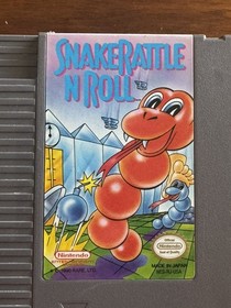 Snake Rattle N Roll Nintendo NES Cleaned/Tested