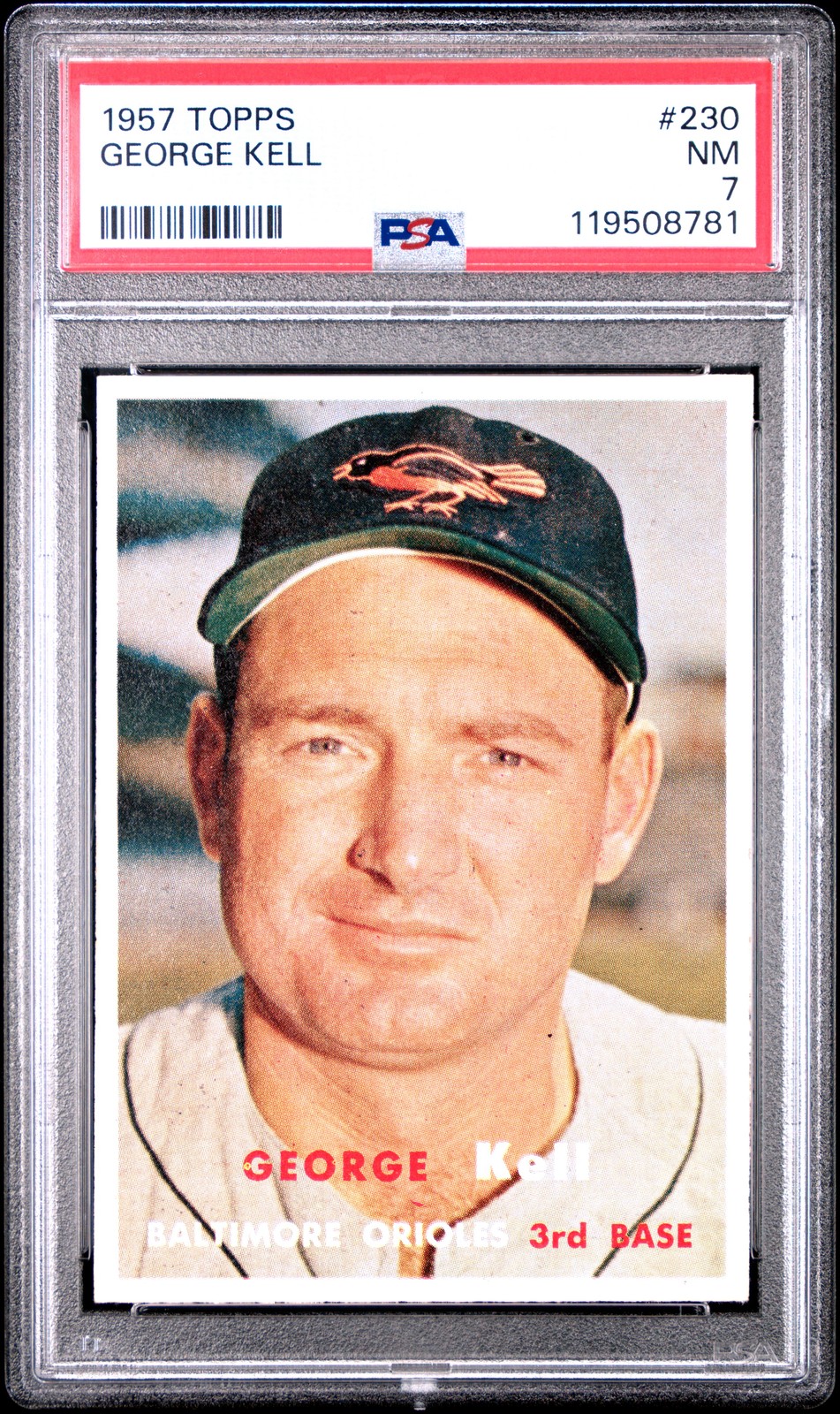 1957 TOPPS #230 GEORGE KELL PSA 7