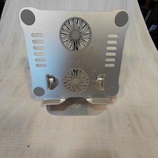Fengjie Adj. Laptop Stand Aluminum USB Cooling Fan/ LED Lit fans TESTED GOOD