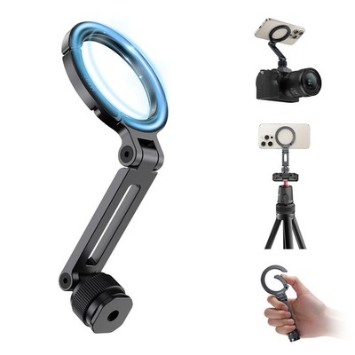 Ulanzi MA07 Magnetic Phone Tripod Mount for Magsafe, Aluminum Camera Silver 