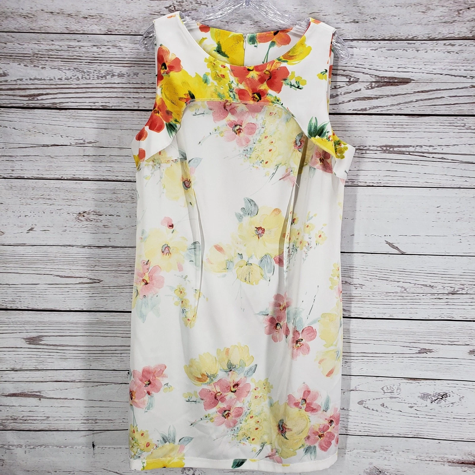 Abito donna ALYX floreale senza maniche chiusura zip dietro taglia 18