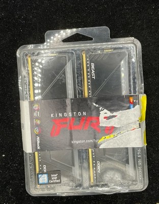  Kingston Fury Beast RGB 16GB (2X8GB) 3600MT/s DDR4 CL17 RAM KF436C17BB2AK2/16