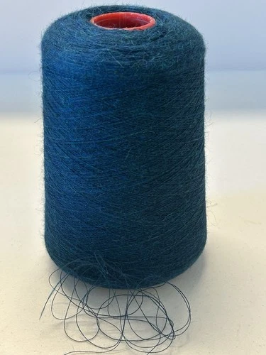 Spool Cone Peru Soft #0 Alpaca Wool Yarn Mix 1lb 8oz 688gr 481 Teal Blue A - product listing photo