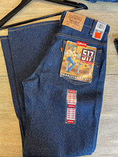 Vtg Dead stock Levis 517-0217 Denim Jeans Boot Cut Bell Bottom 32x30 USA