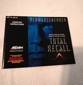 Total Recall (Nintendo, NES 1990) CIB Completo Casi Como Nuevo Alta Calidad