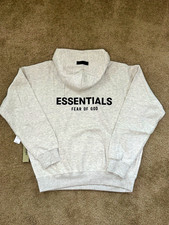 Essentials Men's Light oatmeal Hoodie Size S